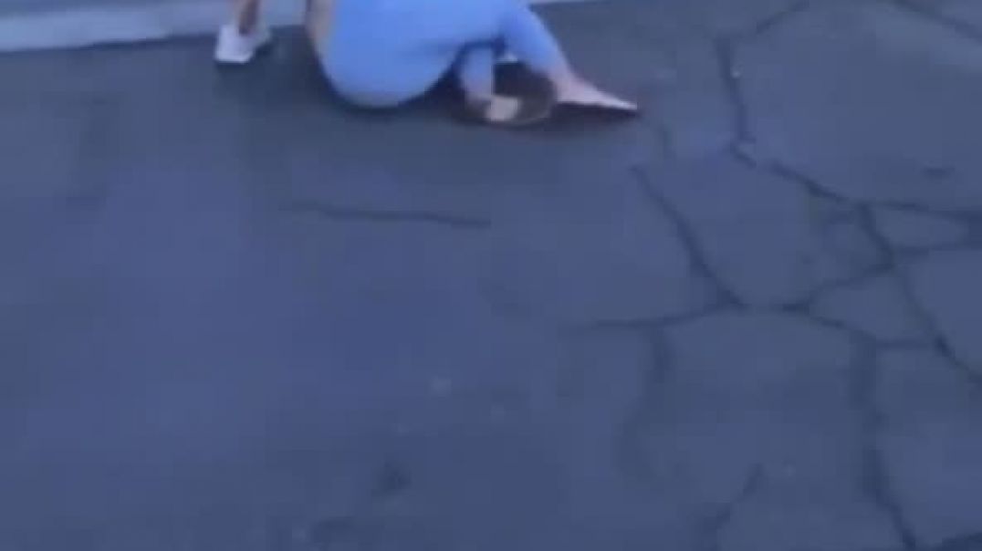 Pink thief gets her azz stomped