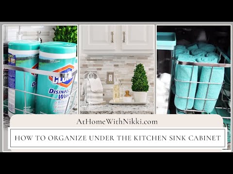 How To Organize Under The Kitchen Sink Cabinet