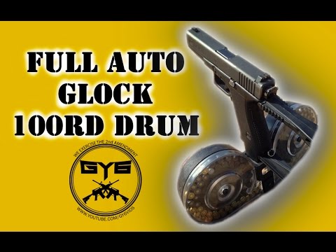 Full Auto GLOCK - 100rd Drum Mag