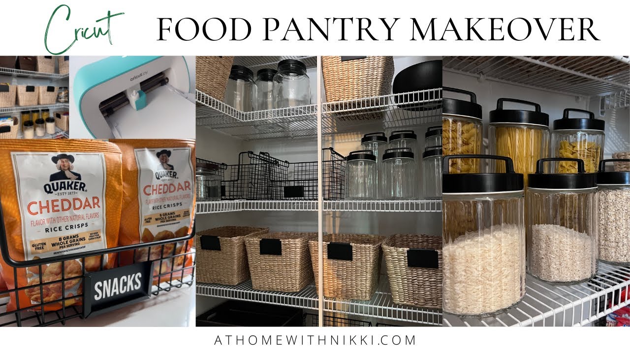 Pantry Organization with Cricut and The Container Store