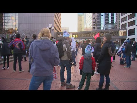 Protest in Minneapolis following acquittal of Kyle Rittenhouse LIVE