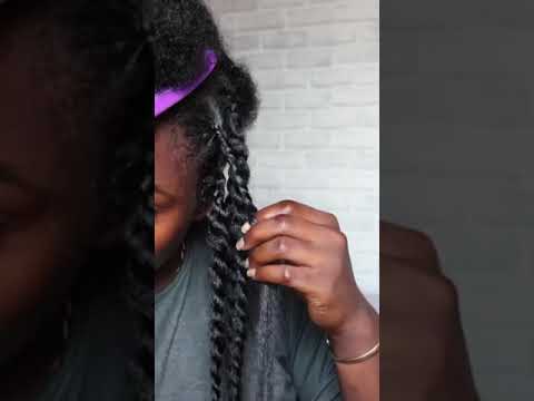 CUTE & EASY! Twist With Beads Natural Hair Styles| Full Video coming soon! #Shorts #naturalhairs