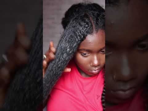 Quick and EASY Natural Hairstyle Protective style!! #Shorts #naturalhair