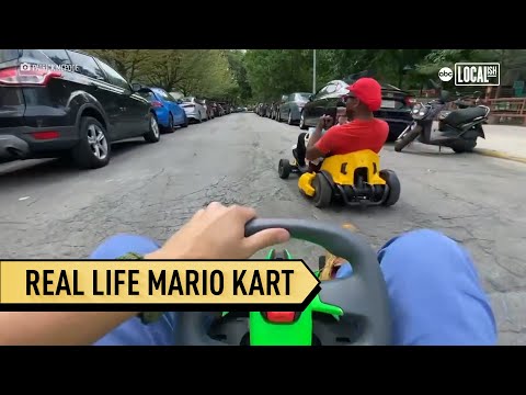 Chicago man brings Mario Kart game to life!