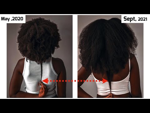 10 Tips For Natural Hair Length Retention | Grow Your Hair To Waist Length