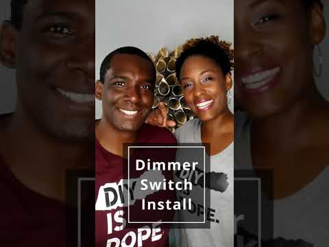 How to Install a Dimmer Switch (For Beginners) - #short - #shorts| DIY Power Couple