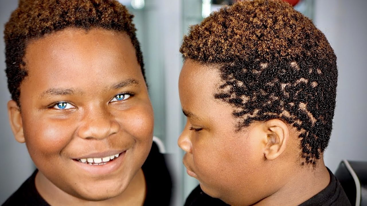 Kevin Durant Type Hair | 4C NATURAL HAIR Kids | Fade Haircut Tutorial