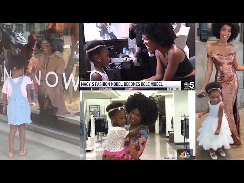 Representation Matters - Heartwarming Video of Black Girl Bonding with Macy’s Window Model