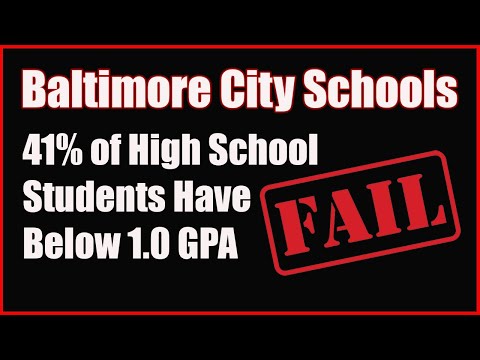 41% of Baltimore High School Students Have a 1.0 GPA or Less