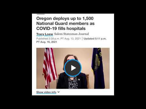 1,500 National Guard Members Deployed to 20 Hospitals In #oregon