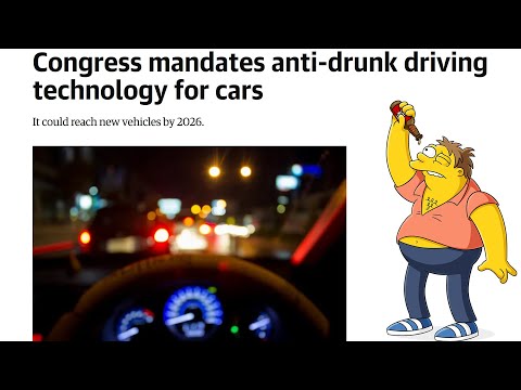 ⁣Congress Mandates Anti Drunk Driving Tech for Cars in the USA