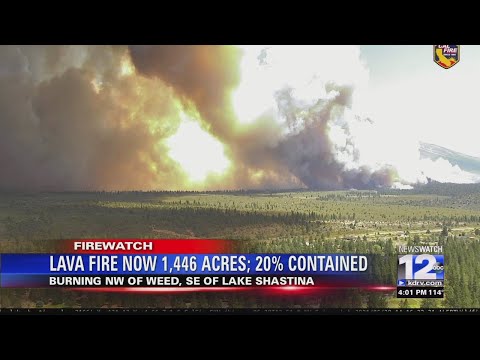 Evacuations Ordered As Lava Fire Spreads North and East of Weed